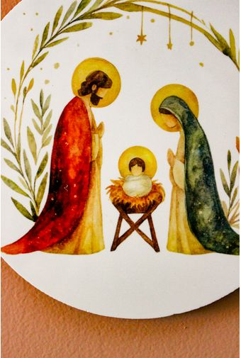 Azulejo Decorativo Redondo Sagrada familia Mimo Galeria -3-